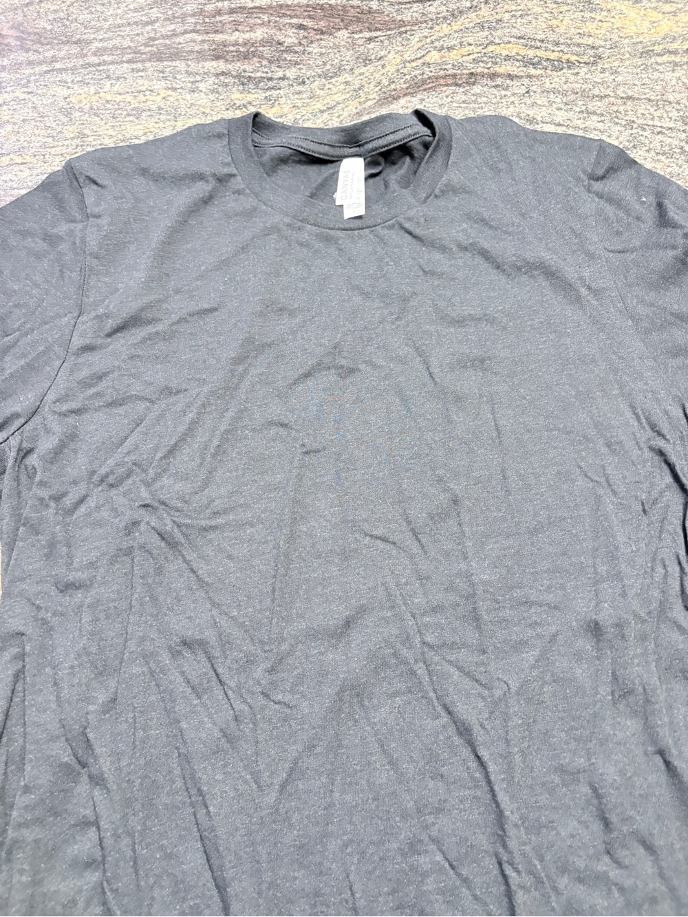 Bella Canvas Mens Short Sleeve Crew Tee - Black Tee